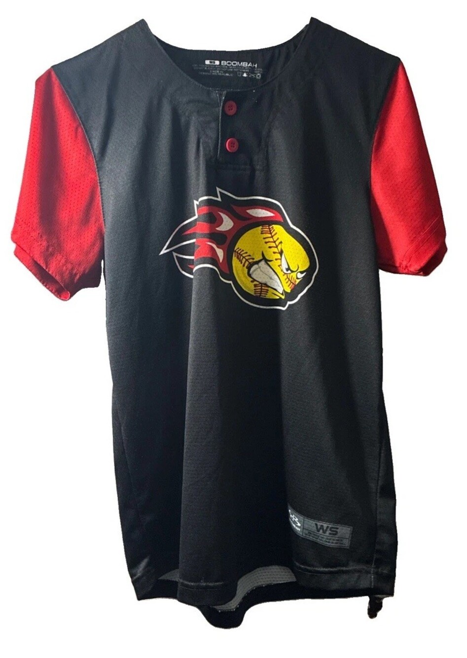 Boombah two-button softball jersey